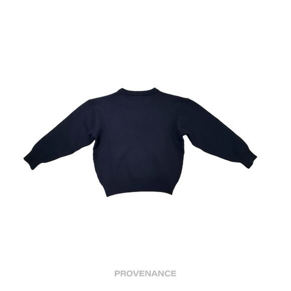 🔴 Balenciaga Crewneck Wool Sweatshirt - Deep Navy M - Picture 2 of 10